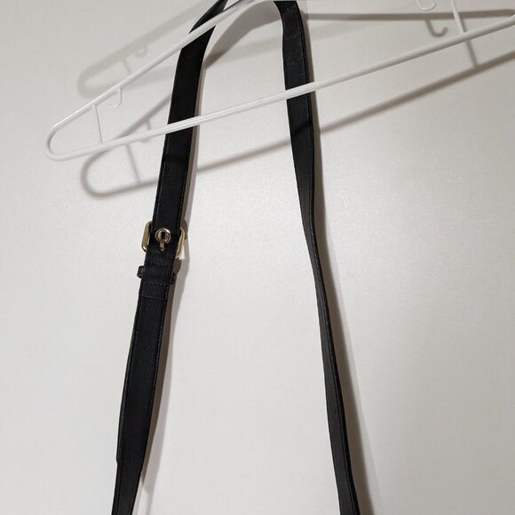 *3/$10* Nine West Daisy Grommet Crossbody Bag Purse Black Silver - Picture 4 of 5